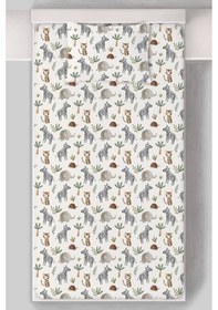 Resim Organik Tek Kişilik Lastikli Çarşaf Seti - Doğa Macerası Renkli 