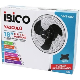 Resim 18 İnç 45.7cm Sanayi Tipi Ayaklı Vantilatör 3 Kademe Hız - 3 Metal Kanat 80w 140cm Yükseklik Vnt-002 5250 