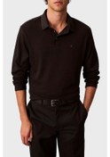 Resim Calvin Klein Erkek Polo Yaka Sweat Lv040em909 Gro Kahve Kahve 