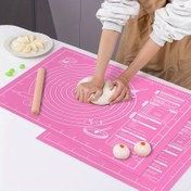 Resim 1 adet Yapışmaz Pişirme Matı - Büyük Boy 59,99X46,48 cm, Küçük Boy 39,98X29,49 cm, EVA Malzeme, Pizza ve Kek Pişirmek İçin Gıda Teması Güvenli, Kaymaz ve Temizlemesi Kolay 