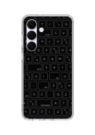 Resim Samsung Galaxy S25 Fe Uyumlu Klavye Tuşları Baskılı Silikon Kılıf Renkli 