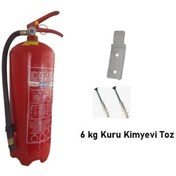 Resim Konsön Yangın Tüpü Söndürme Cihazı 6 Kg Kuru Kimyevi Toz 
