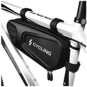 Resim Bisiklet Şok Emici Eva+pu Bisiklet Tüp Çantası Su Geçirmez Sert Kabuklu Bisiklet Çantası 