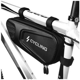 Resim Bisiklet Şok Emici Eva+pu Bisiklet Tüp Çantası Su Geçirmez Sert Kabuklu Bisiklet Çantası 