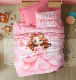 Resim Cottonbox Junior Tek Kişilik Fitted Nevresim Takımı Gımbıya Pembe 