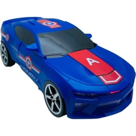 Resim Trust Store Avengers Sesli Işıklı Robota Dönüşen Araba Kaptan Amerika Robot Olan Transform Dans Eden Araç 