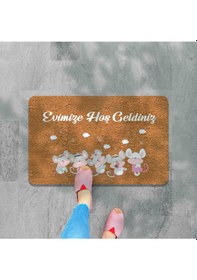 Resim Dijital Baskılı Kapı Önü Paspas Hoşgeldiniz Çok Amaçlı Iç Ve Dış Kapı Paspası Beyza 