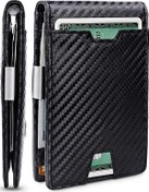 Resim Erkekler İçin İnce Cüzdan Para Klipsli Karbon Fiber Diğer 