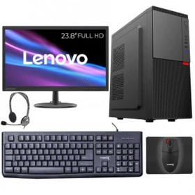 Resim Turbox Tx2774 i5 4440 8GB Ram 256GB NVMe SSD 23.8 inç Lenovo Monitör Logite. K. Call Center Bilgisayarı 