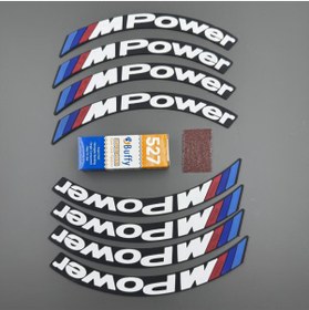 Resim CEBECİOTO MOTORSİKLET LASTİK YAZISI 8 ADET VE YAPIŞTIRICI MODEL1 