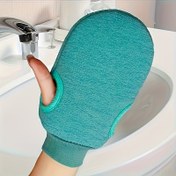 Resim 1 adet, Teal Peeling Banyo Eldivenleri Çift Taraflı Ovma ve Masaj Eldiveni, Pürüzsüz Bej, Hassas Alanlar İçin Yumuşak Dayanıklı Malzeme, Duş ve Vücut Bakımı için Temel, Hafif Bej El Düzleştirici 