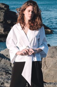 Resim Kimono Shirt White - S 