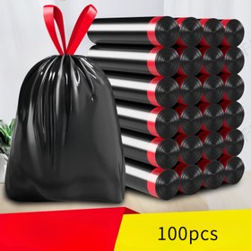 Resim 100 Adet Ağır Hizmet Tipi Sızdırmaz & Koku Geçirmez Çöp Torbaları - Ekstra Büyük 3.0mil Kalınlıkta Plastik Torbalar, 3.0mil Güçlü, Sızdırmaz, Koku Geçirmez, Yırtılmaya Dayanıklı, Ev, Ofis, Mutfak, Banyo, Dış Mekan, Ticari Kullanım İçin - Çöp Kutuları ve Kaplarla Uyumlu, Mutfak Atık İmhası, Güvenli Bağcıklı Kapatma, Koku Geçirmez Malzeme 