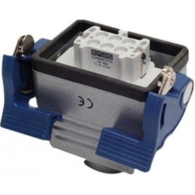 Resim Emas Ebm06pu32 Metal 6 Kontak Uzatma Tipi Priz 16a Üstten Girişli 2 Mandallı 