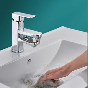 Resim 1080 Derece Dönebilen Robotik Kol Musluk Başlığı - Musluk Uzatma Aparatı Ucu (Lisinya) 