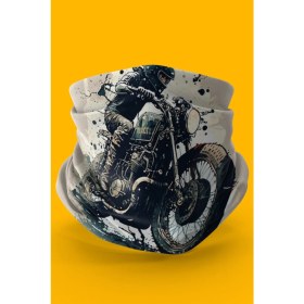 Resim Bebo Store Extreme Spor Motor ve Bisiklet Kullananlara Özel Desenli Buff Boyunluk Bandana Balaklava (Moto-8) 