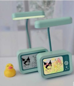 Resim Yiğit Usb Karikatür Figürlü Masa Lambası Hediyelik Gece Lambası Şarj Edilebilir Çocuklar için 