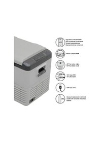 Resim Outwell Arctic Chill 40 L Kompresörlü Buzdolabı Açık Gri 