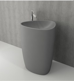 Resim Bocchi Etna Monoblok Lavabo Gri 