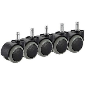 Resim Ikea İçin 5'li Paket Sandalye Tekerleği - Ağır Hizmet Tipi 10 Mm X 22 Mm Yedek 