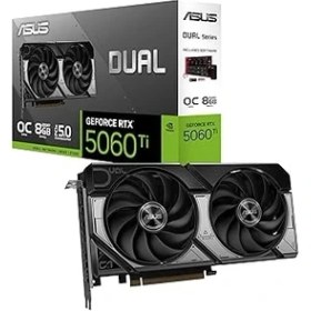 Resim Dual RTX5060TI O8G Nvidia Geforce Rtx 5060 Ti 8gb Gddr7 128BIT Oc HDMI 3xdp Dlss4 Ekran Kartı 