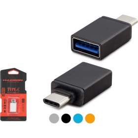 Resim Hadron Otg Type-C To USB Çevirici Otg Type-C To USB Mavi Metal Kutulu Hadron HN4457K 
