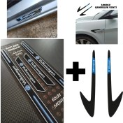 Resim Aksefuar Lazer Volkswagen Passat B7 Kapı Eşiği + Logolu Çamurluk Venti Set 