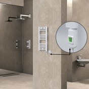 Resim Radiva Haiti Elektrikli Havlupan 200 Watt 300X700 Düz Beyaz (On/off Düğmeli) 