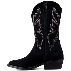 Resim Elit Ony600n Kadın Topuklu Çizme Siyah Siyah 