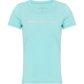 Resim Merrell Logo Kadın Mavi Tişört 