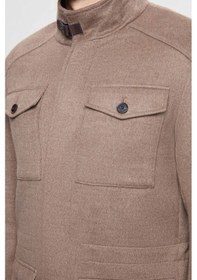 Resim Twn Slim Fit Vizon Düz Çıkarılabilir Kürklü Kaban 3eck777300551 VIZON Vizon 