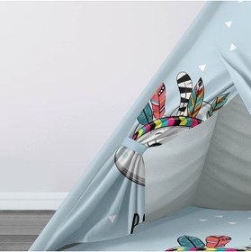 Resim instababyrooms Çocuk Oyun Çadırı Boho Bulut Dijital Baskılı 
