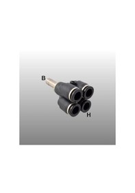 Resim Expflex 08b/06h Mm Boru Girişli Rediksiyon Dörtlü Dağıtıcı 