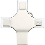 Resim Didadodo 4'ü 1 Arada Metal Usb Bellek - Type C, Micro Usb 16gb Hızlı Depolama, İos Uyumlu 