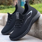Resim Erkek Siyah Veetax Sneaker'lar - Şık Bağcıklı Atletik Ayakkabılar, EVA Tabanlı, Hafif ve Nefes Alabilen, Günlük Giyim İçin Uygun, Günlük Atletik Ayakkabılar|Şık Atletik Ayakkabılar|Eva Tabanlı Ayakkabılar 