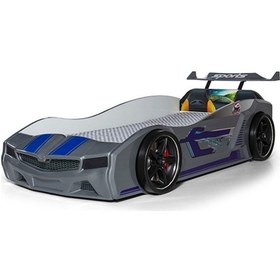 Resim Gri Arabalı Yatak Spx Işıklı Full Plastik 