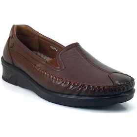 Resim Amelıa Forelli Hakiki Deri Anatomik Kadın Ayakkabı-taba Taba 