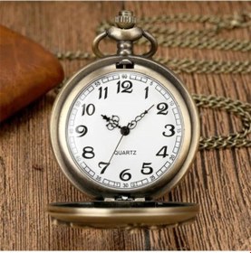 Resim 90018523898181000f - Motor Tasarımlı Köstekli Antika Saat 