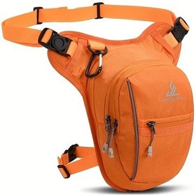Resim Chuangyinshop New Women's Leg Bag Tangerine Modelleri Unisex Motorcycle Sirt Cantasi Cok Fonksiyonlu Mandalina 