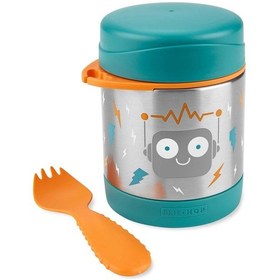 Resim Skip Hop Zoo Paslanmaz Çelik Termos 325ml Robot Mavi 