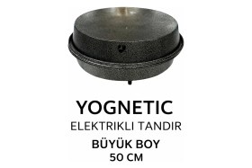 Resim Yognetic Büyük Boy Elektrikli Tandır | Ekmek Yapma Makinesi | Çok Amaçlı Pişirici - 50 CM | GRİ 