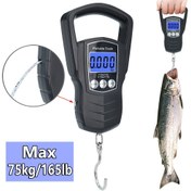 Resim ANJIEYU Dijital Balıkçılık Terazisi 1 Adet, 75kg/165lb Kapasiteli LCD Ekranlı, Taşınabilir Çok Amaçlı Terazi, Ergonomik Sap ve Birim Değiştirme (kg/lb/t), Dayanıklı Hafif Siyah Plastik Balıkçılar & Dış Mekan Kullanımı İçin (Piller Dahil Değildir), Balıkçı Temel Ekipmanları | Ergonomik Tasarım | Dayanıklı Plastik 