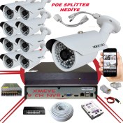 Resim Bises 9' Lu 5 Mp 1940P Sensör 6 Megapiksel Sony Lens Metal Kasa Ip Güvenlik Kamerası Seti_bs 748IP 