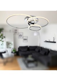 Resim Tt323-kr Tt 3 Halkalı Krom Kaplama Plofonyer 3 Renk Işık Led Krom 