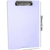 Resim Ganzhoushop Klasör Yazı Bloknotu, Test Kağıdı Saklama Kutusu, Çok Amaçlı Dosya Kutusu, Yazı Kelepçesi Tahtası, Ofis Malzemeleri A4 Tahta Kelepçesimor 