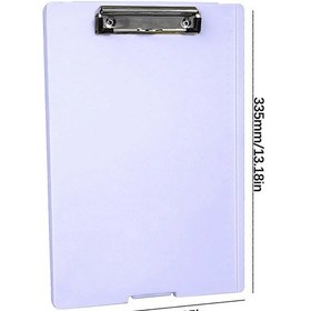 Resim Ganzhoushop Klasör Yazı Bloknotu, Test Kağıdı Saklama Kutusu, Çok Amaçlı Dosya Kutusu, Yazı Kelepçesi Tahtası, Ofis Malzemeleri A4 Tahta Kelepçesimor 