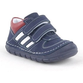 Resim Hapshoe Rakerplus Hakiki Deri Lacivert Ilk Adım Erkek Bebek Ayakkabısı (546055308) Lacivert 