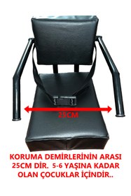 Resim Volta Vsm Yan Korumalı Çocuk Koltuğu, Emniyet Kemerli Vsm Deri Arka Koltuk, Sele, Oturak 