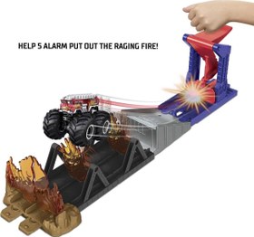 Resim Hot Wheels Monster Trucks Aksiyona Başlangıç Oyun Seti GYL09-GYL12 