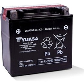 Resim Yuasa Ytx14 Bs Motosiklet Aküsü 